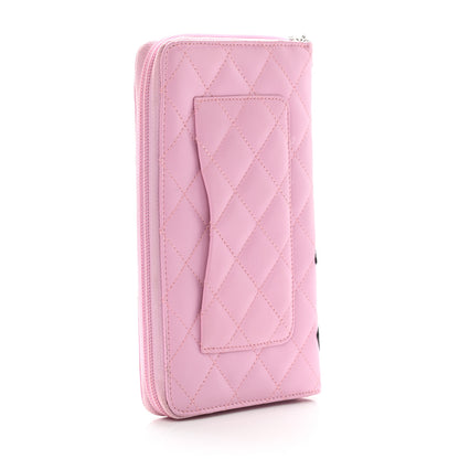 Chanel Calfskin Cambon Zip Around Organizer Wallet Pink 3 of 13