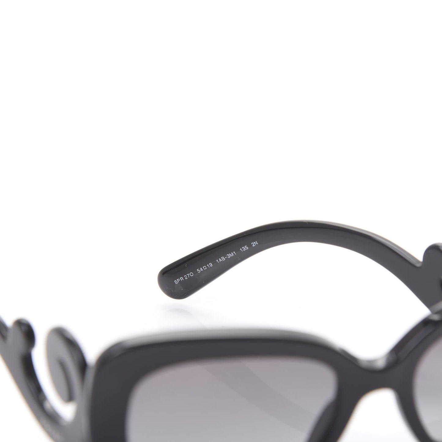 Acetate Baroque Sunglasses SPR 27O Black