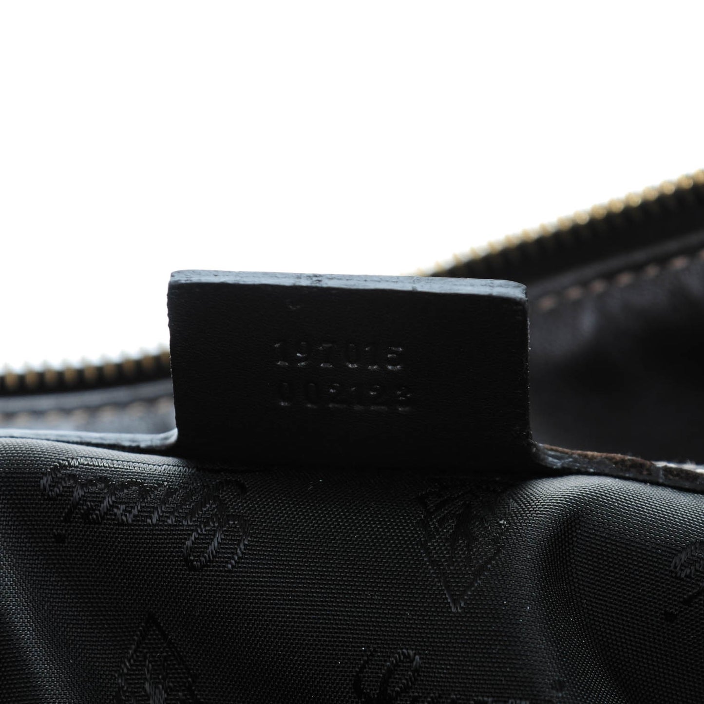 Crystal Monogram Large Hysteria Clutch Brown