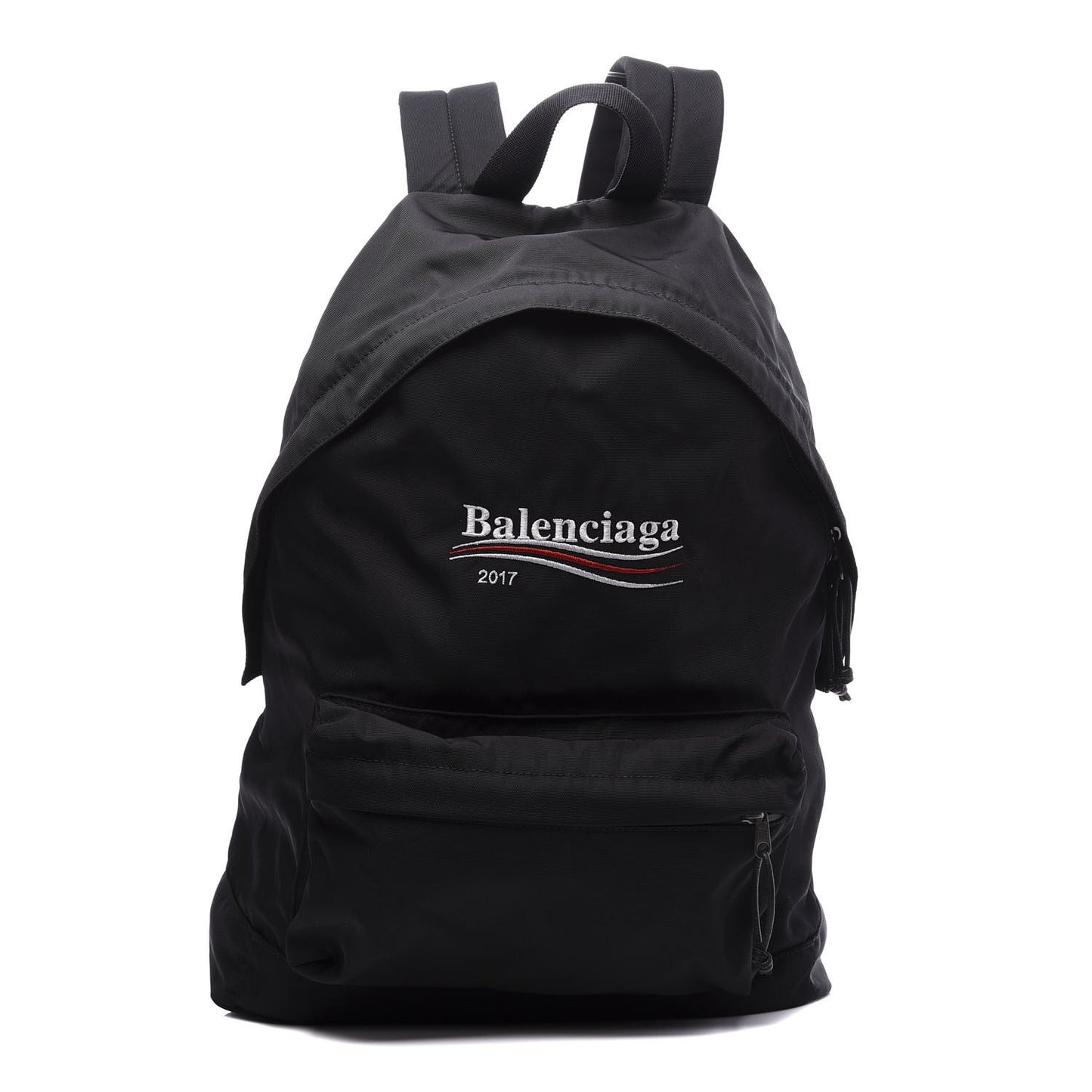 Nylon Political Campaign Logo Embroidered Explorer Backpack Black