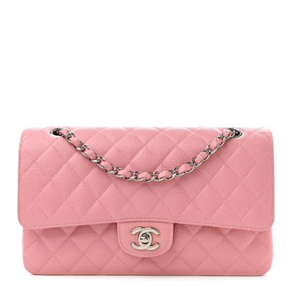 Chanel Caviar Quilted Medium Double Flap Light Pink 1 of 15
