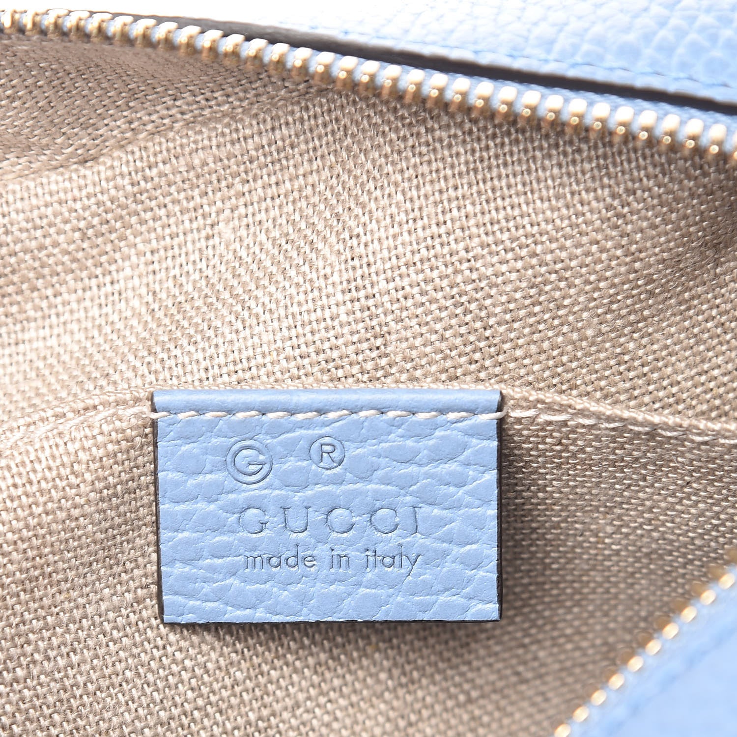Gucci Monogram Mini Bree Messenger Bag Beige Mineral Blue 6 of 9