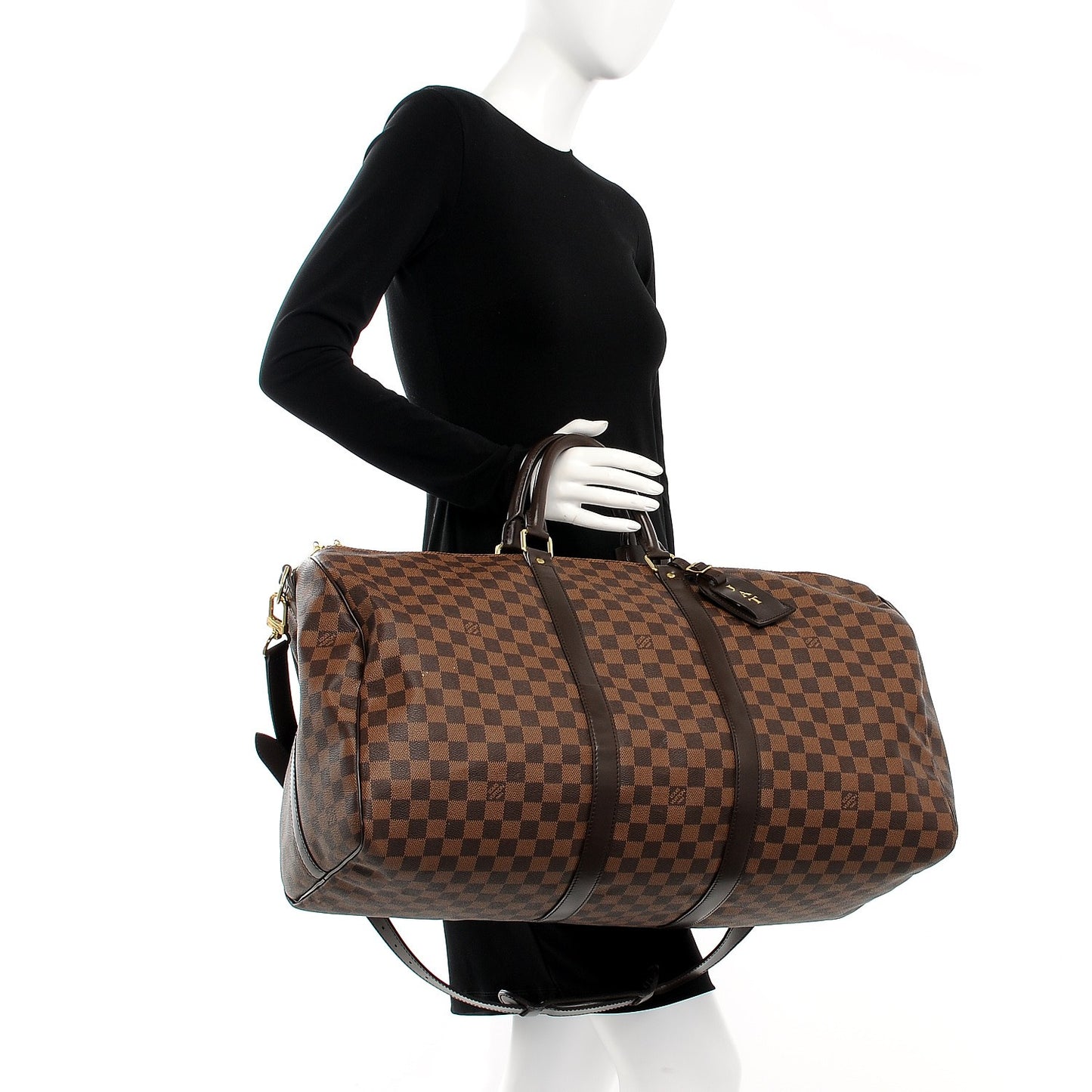 Damier Ebene Keepall Bandouliere 55