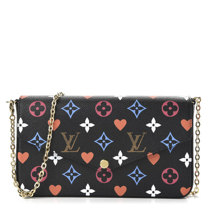 Louis Vuitton Game On Felicie Chain Wallet Black 1 of 10