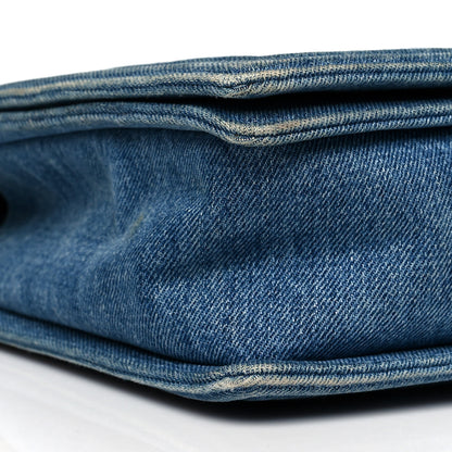 Chanel Denim Quilted Large Boy Flap Blue 8 of 11