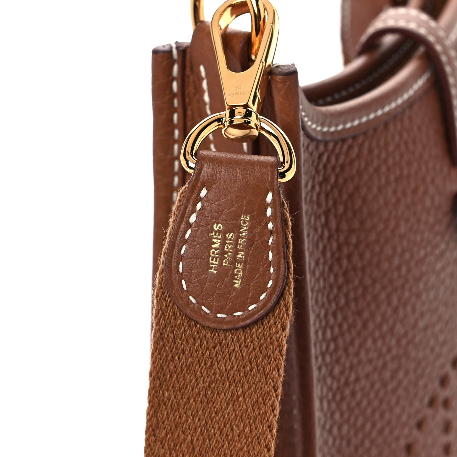 Hermes Taurillon Clemence Evelyne TPM Gold 8 of 11