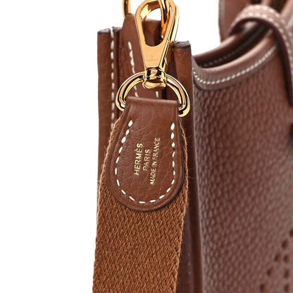 Hermes Taurillon Clemence Evelyne TPM Gold 8 of 11