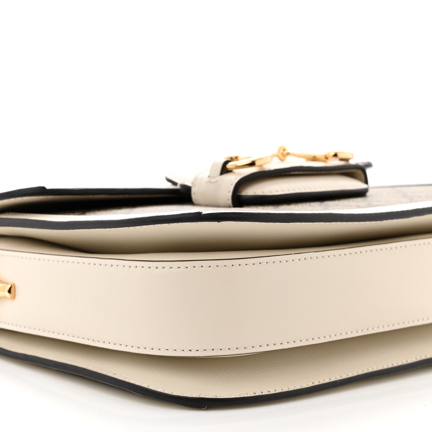 Gucci GG Supreme Monogram Horsebit 1955 Shoulder Bag Beige Mystic White 8 of 10