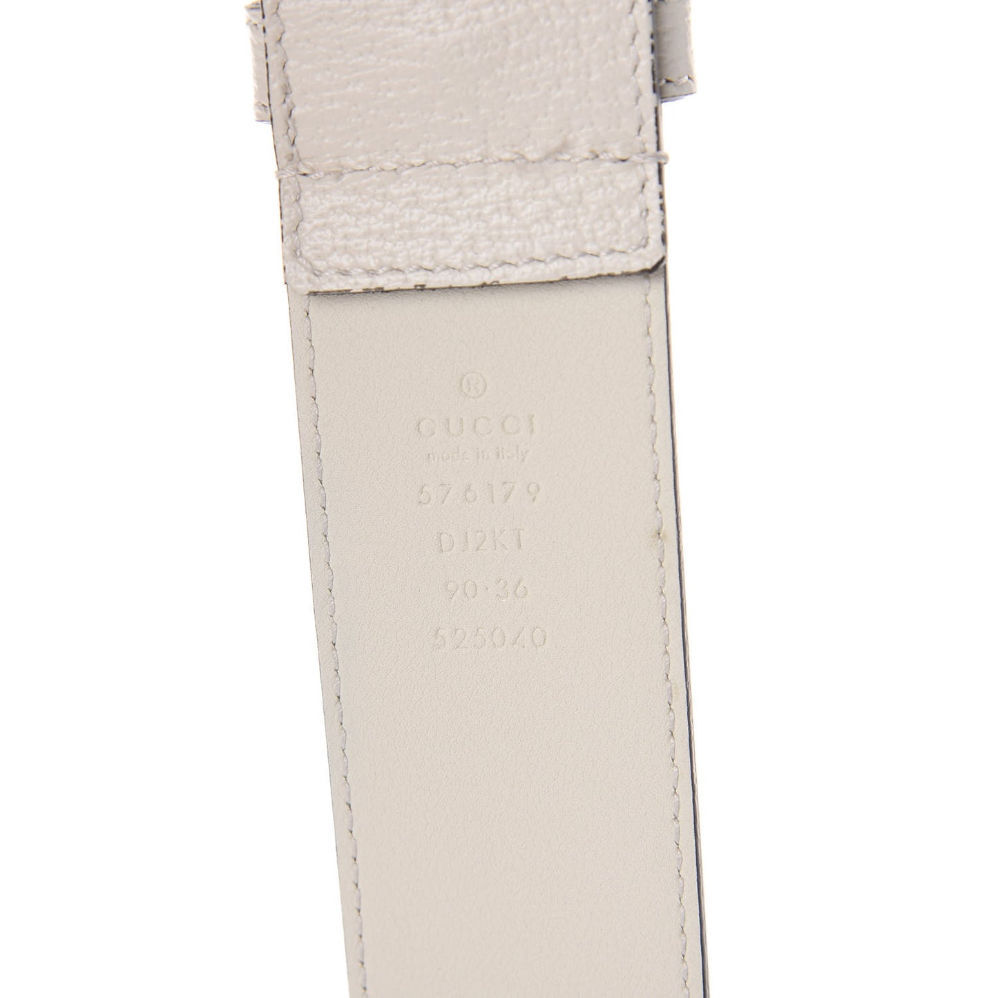 Textured Dollar Calfskin Bees And Stars Print Womens 40mm Belt 90 36 Mystic White Gold