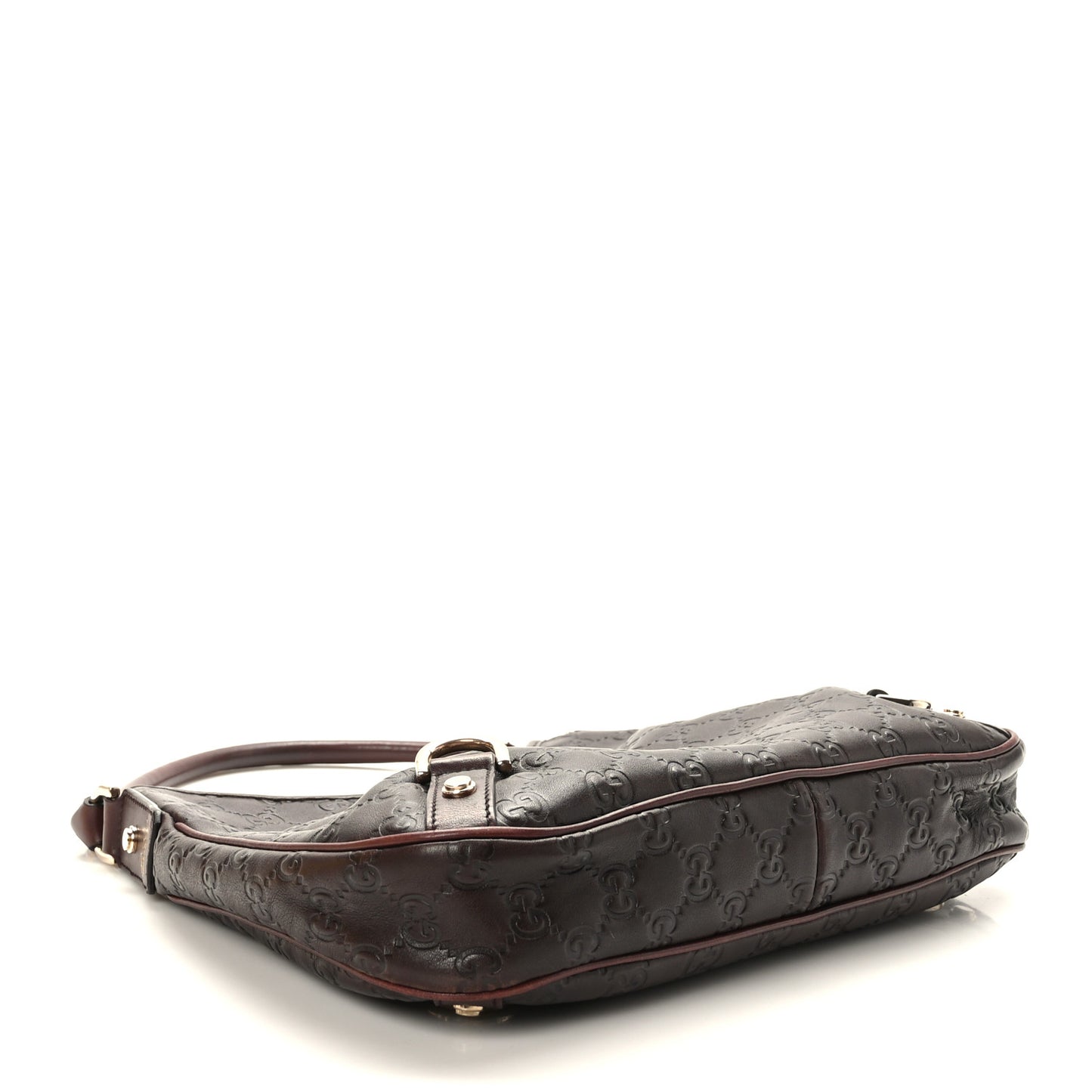 Guccissima Medium Abbey D Ring Hobo Chocolate