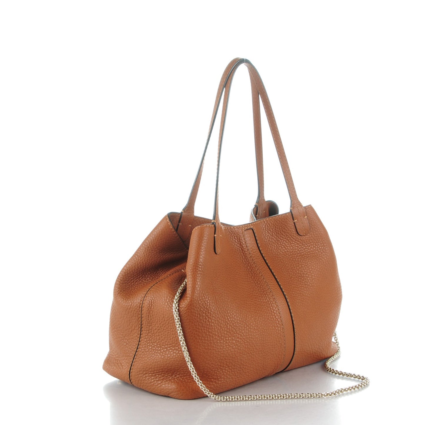 Grained Calfskin Va Va Voom Tote Cognac