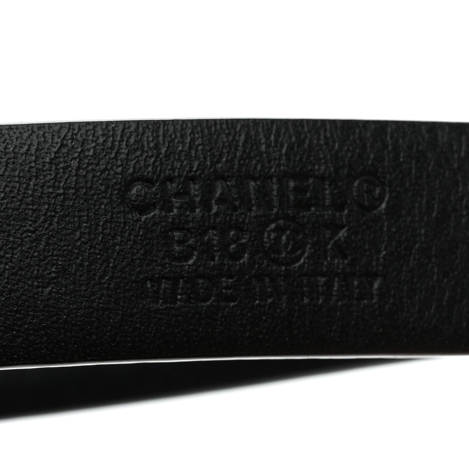 Chanel Lambskin Crystal CC Chain Belt 80 32 Black 3 of 7