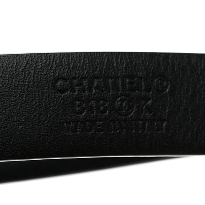 Chanel Lambskin Crystal CC Chain Belt 80 32 Black 3 of 7