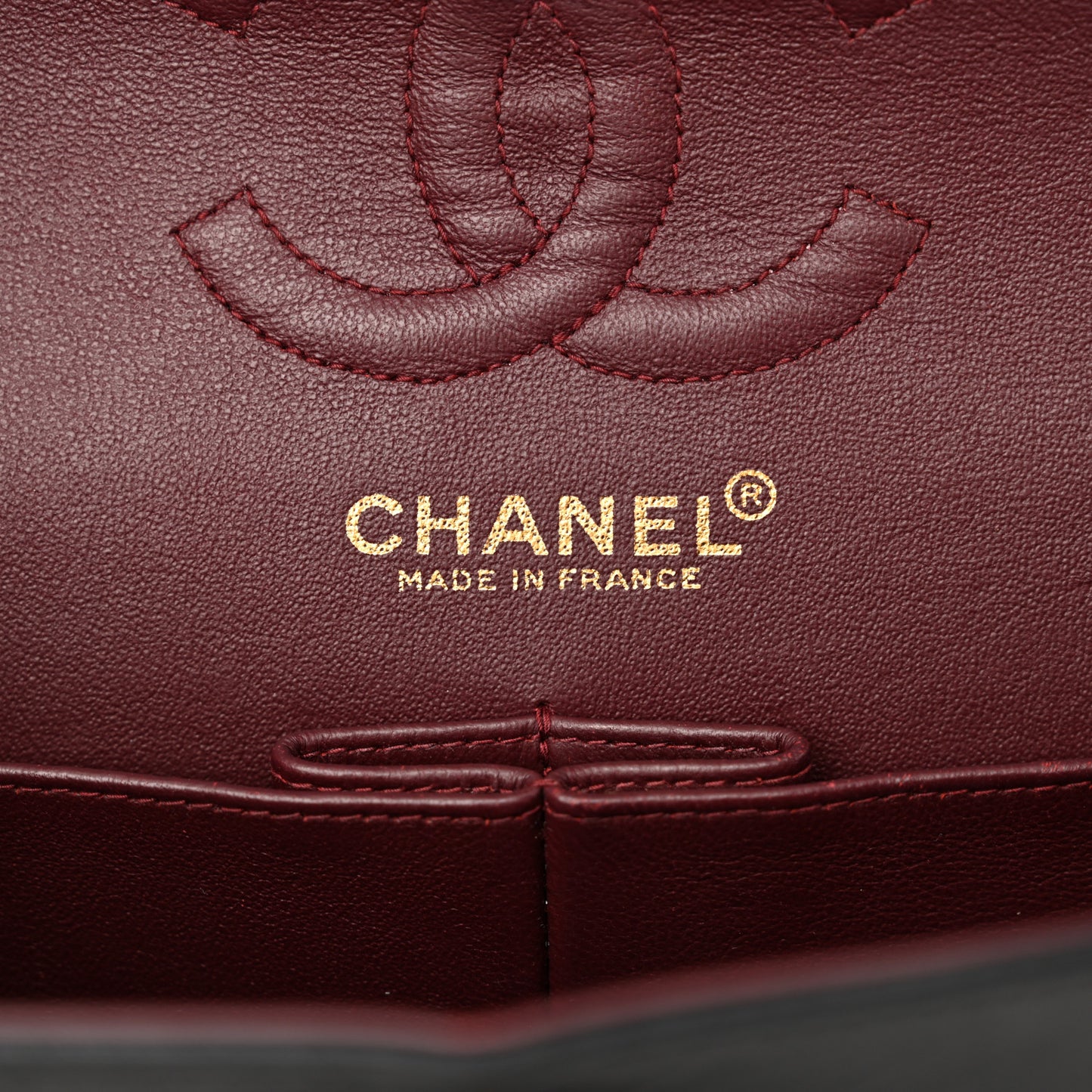 Lambskin Quilted Small Double Flap Black