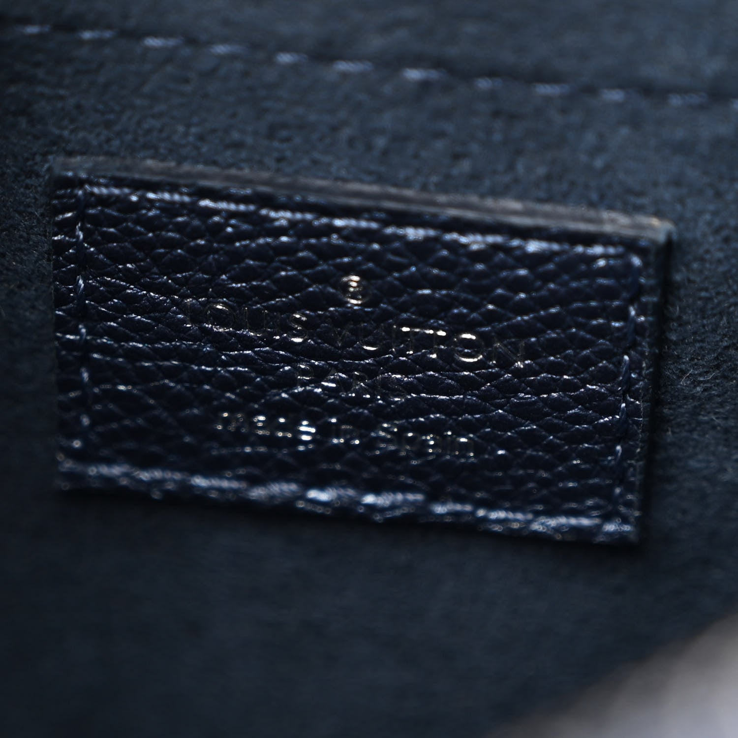 Louis Vuitton Metallic Empreinte Monogram Giant Speedy Bandouliere 20 Navy Nacre 6 of 9