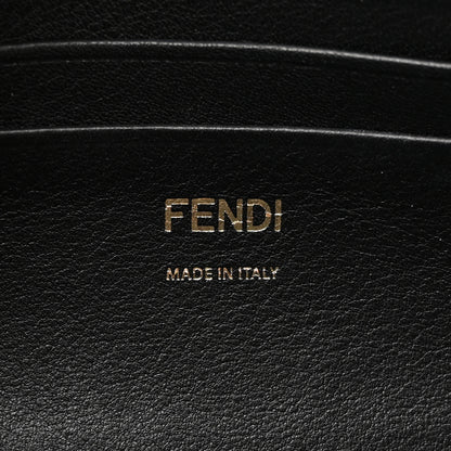 Fendi Shearling Vitello Dolce Macro FF 1974 Mini Baguette Tobacco Black 6 of 10