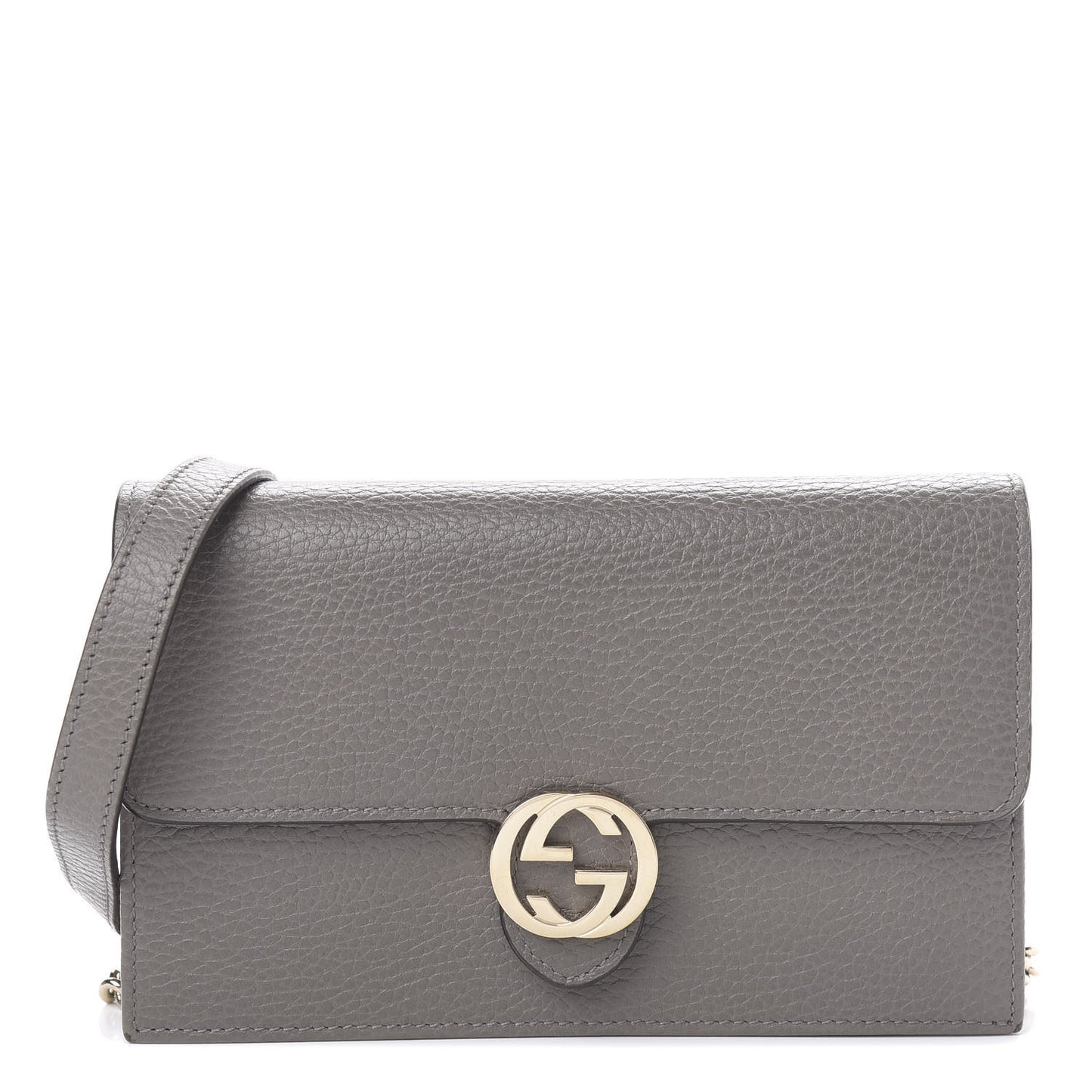 Dollar Calfskin Interlocking G Chain Wallet Loess