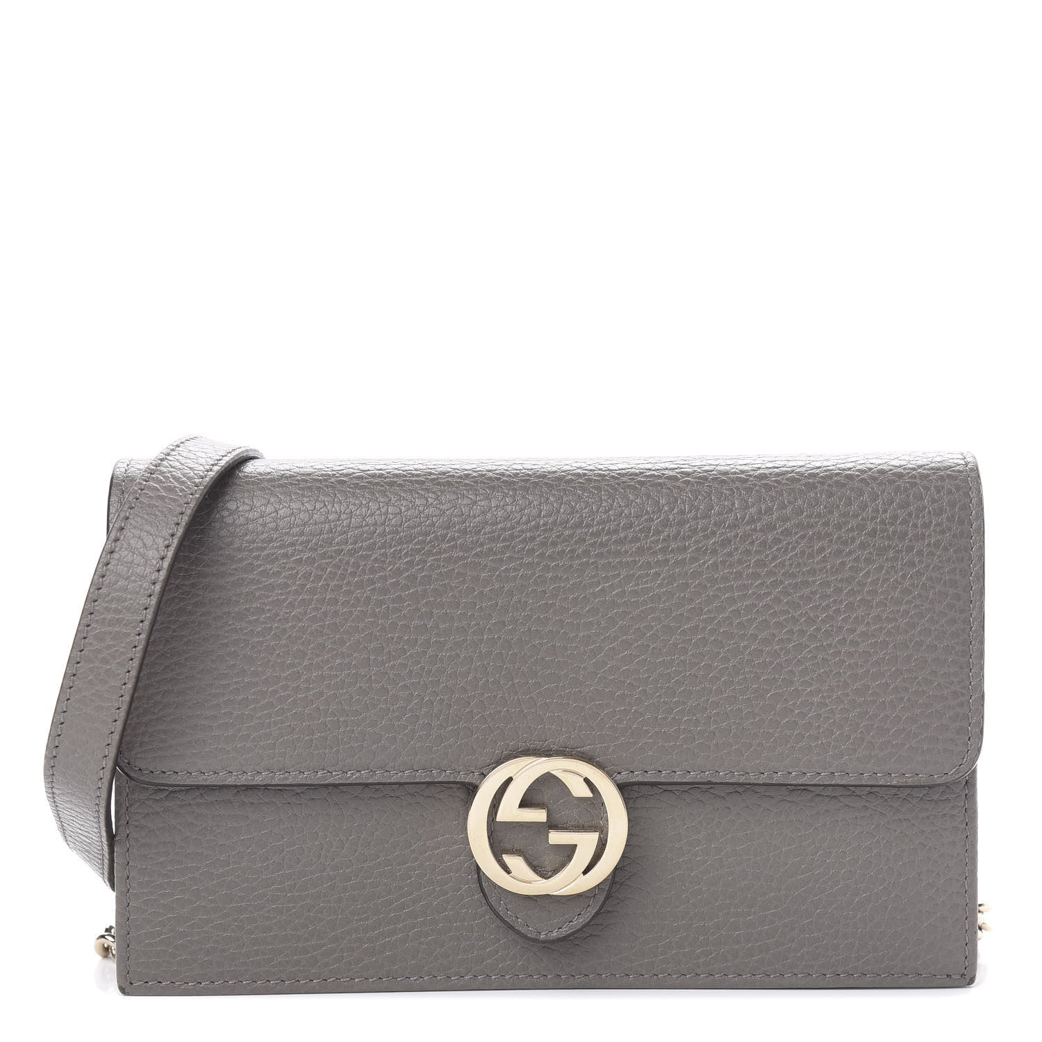 Gucci Dollar Calfskin Interlocking G Chain Wallet Loess 1 of 11