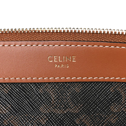 Celine Triomphe Canvas Calfskin Shopper Tote Tan 7 of 10