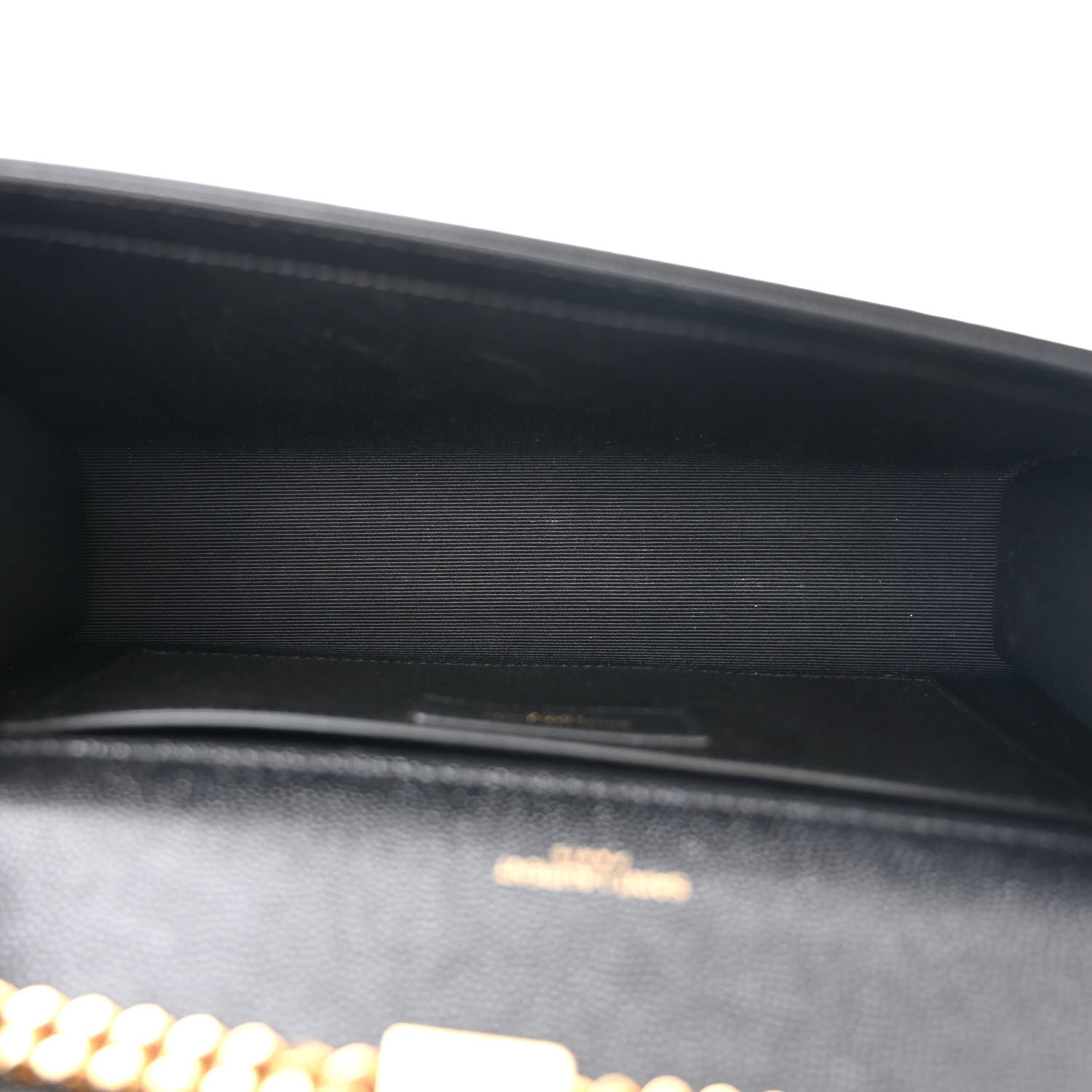 Saint Laurent Grain De Poudre Medium Classic Monogram Kate Satchel Black 5 of 11