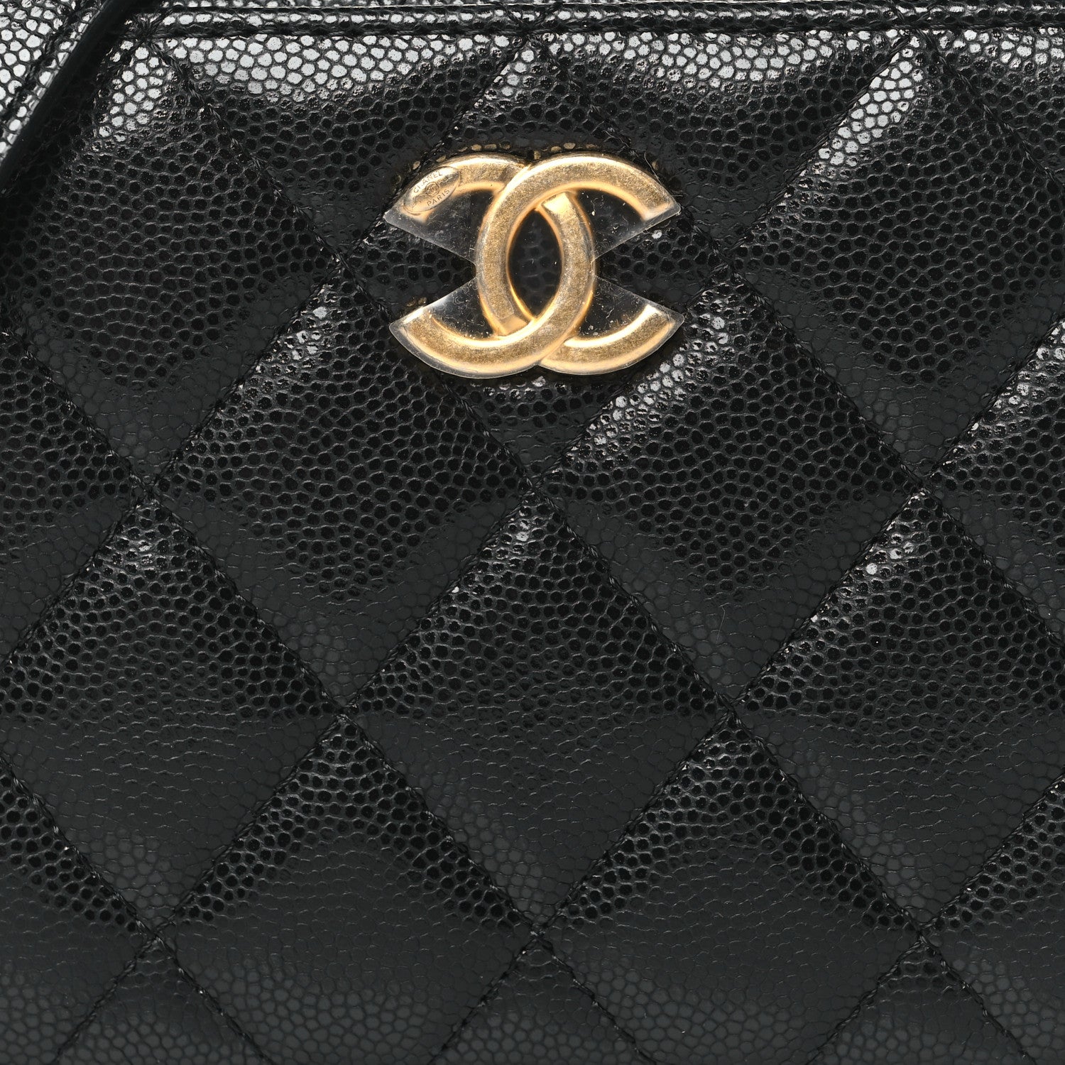 Chanel Caviar Quilted Twist Your Buttons Clutch With Chain Black 8 of 10