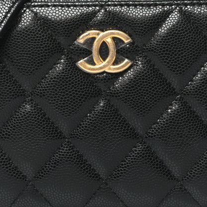 Chanel Caviar Quilted Twist Your Buttons Clutch With Chain Black 8 of 10
