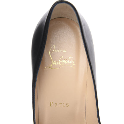 Christian Louboutin Shiny Nappa Pigalle Follies 100 Pumps 37.5 Black 7 of 11