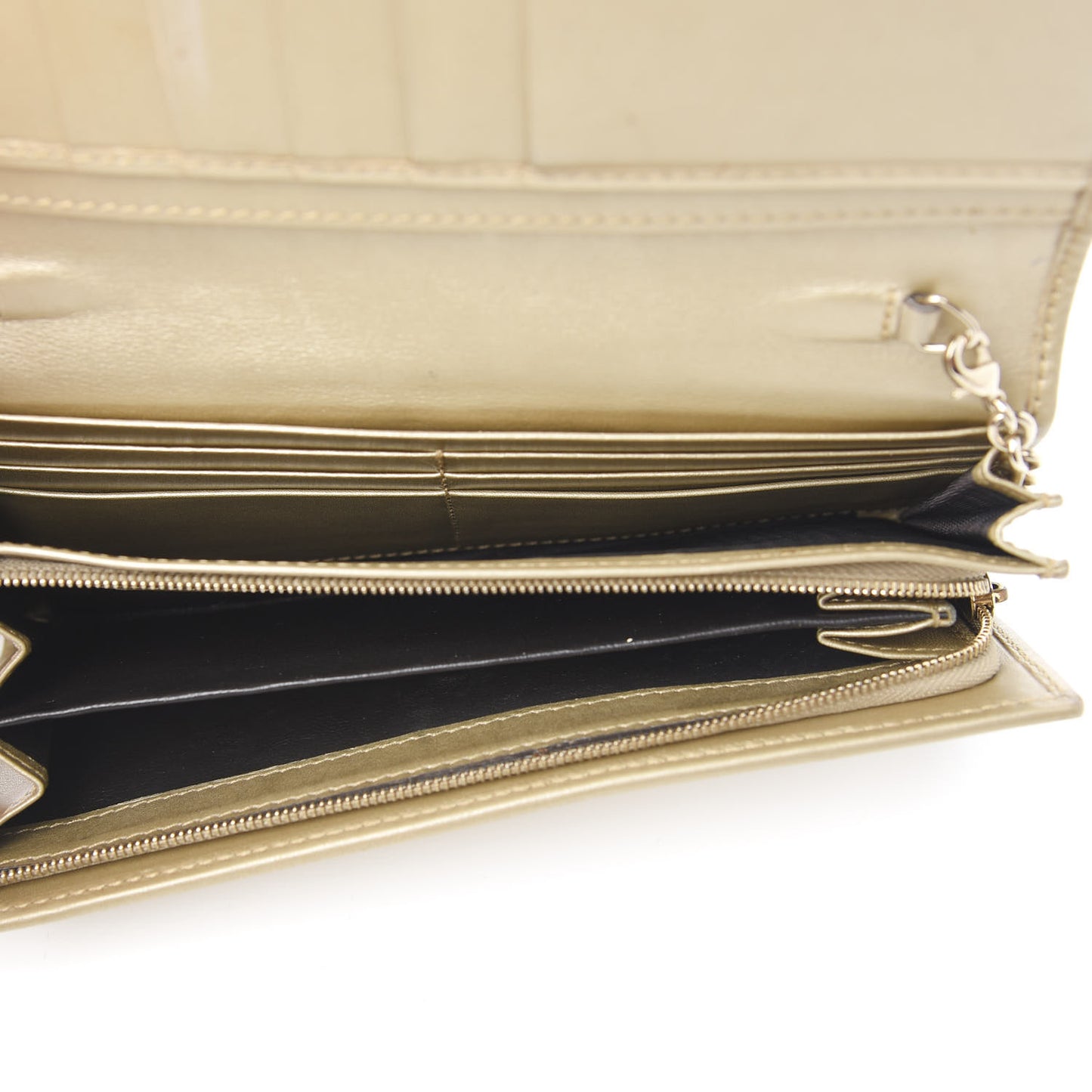 Imprime Monogram GG Pierce Chain Clutch Wallet Champagne
