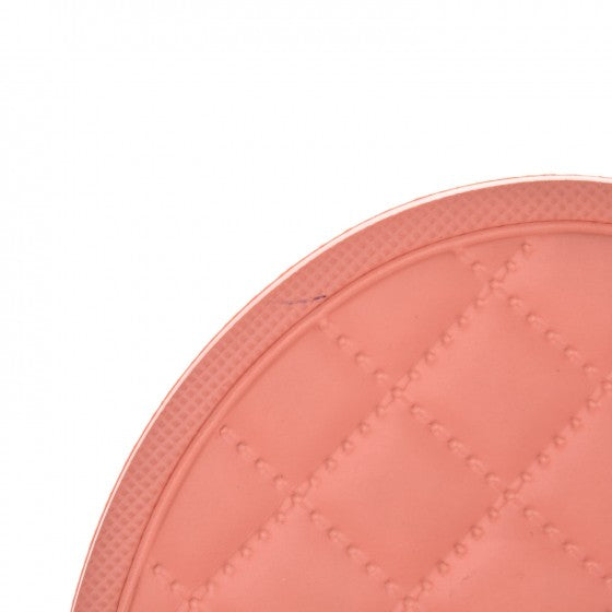 Rubber CC Flat Slide Sandals 35 Orange Pink