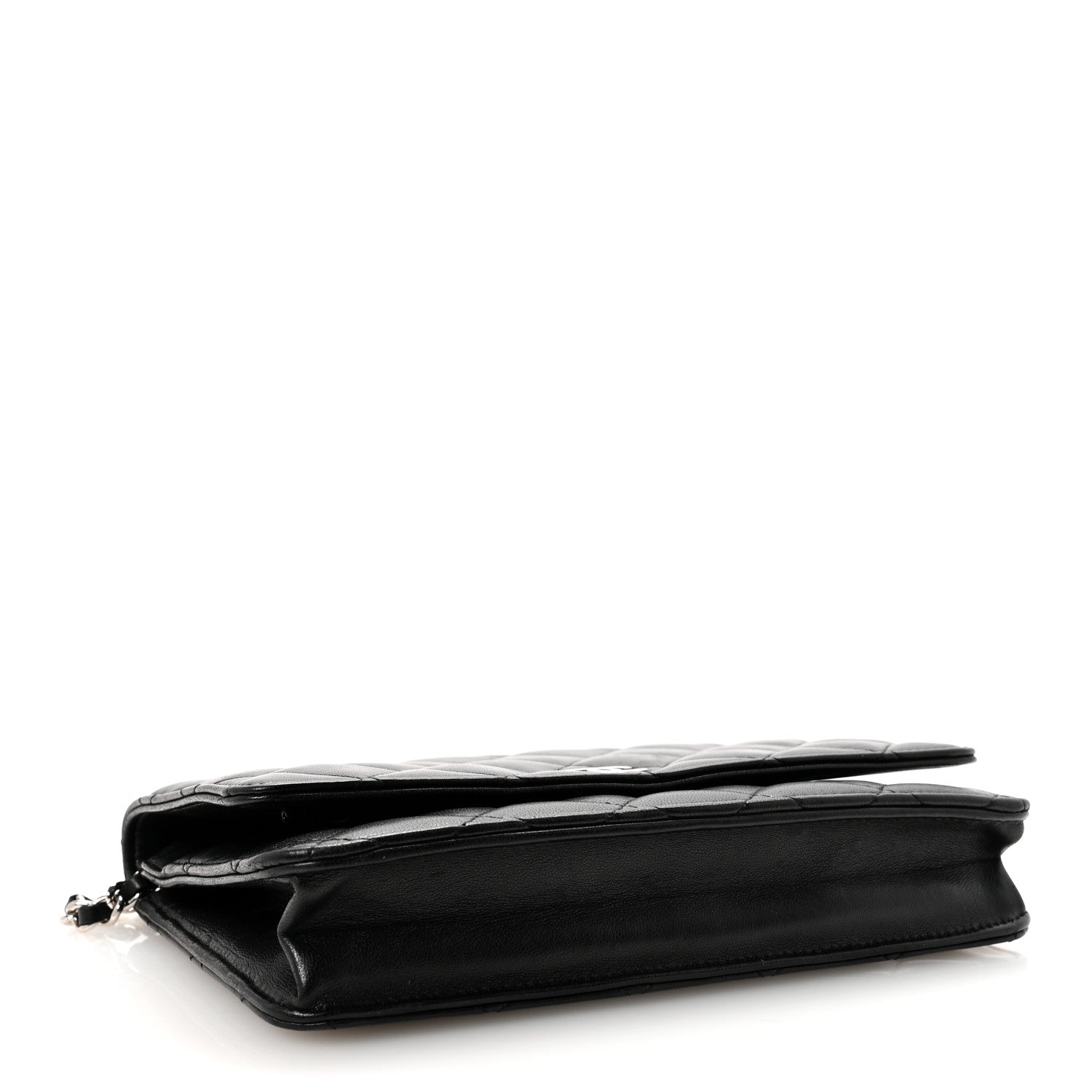 Chanel Lambskin Quilted Wallet On Chain WOC Black 4 of 11
