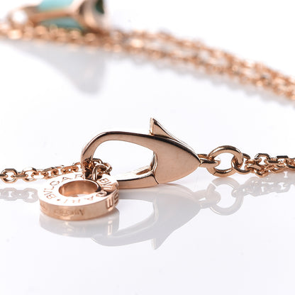 Bulgari 18K Rose Gold Turquoise Divas' Dream Bracelet 4 of 5