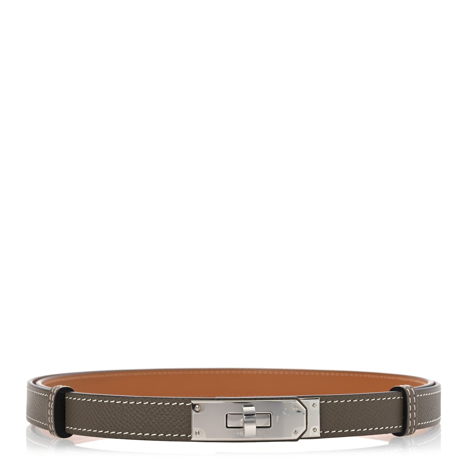 Hermes Epsom Kelly Belt Etoupe 1 of 7