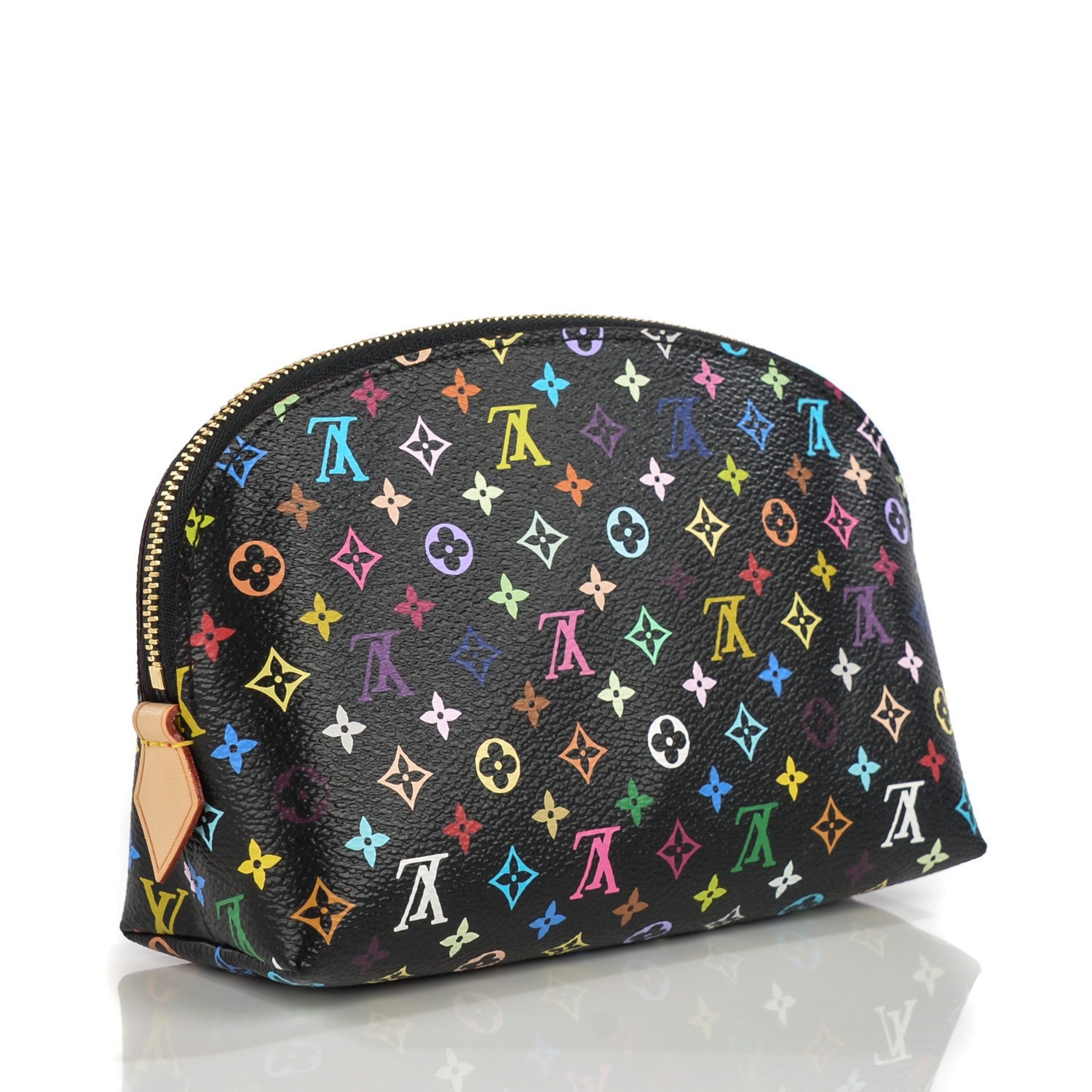 Louis Vuitton Monogram Multicolor Cosmetic Pouch Black Grenade 3 of 7