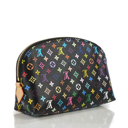 Louis Vuitton Monogram Multicolor Cosmetic Pouch Black Grenade 3 of 7