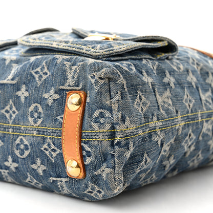 Louis Vuitton Denim Baggy GM Blue 9 of 14