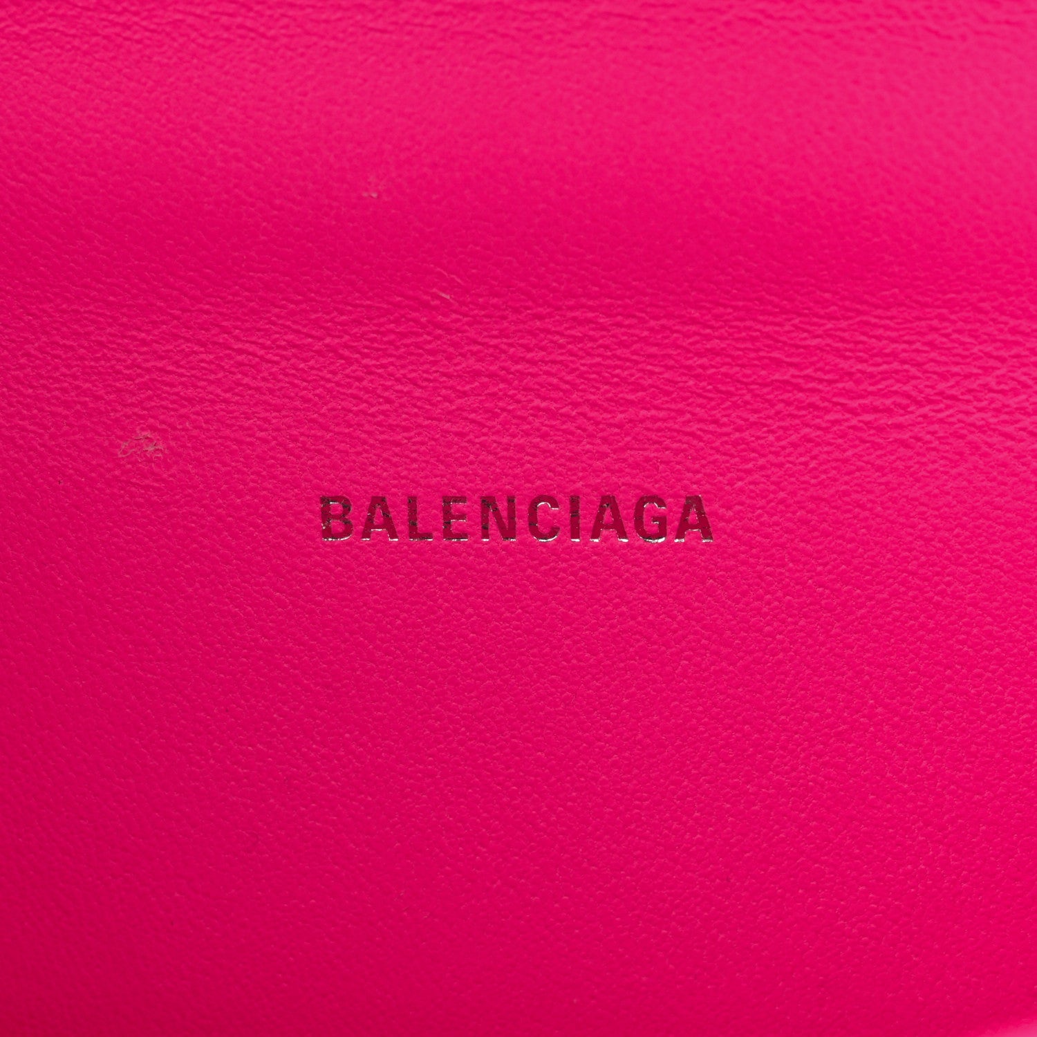 Balenciaga Shiny Box Calfskin Hourglass Top Handle Bag XS Hot Pink 6 of 13