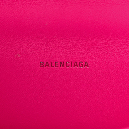Balenciaga Shiny Box Calfskin Hourglass Top Handle Bag XS Hot Pink 6 of 13