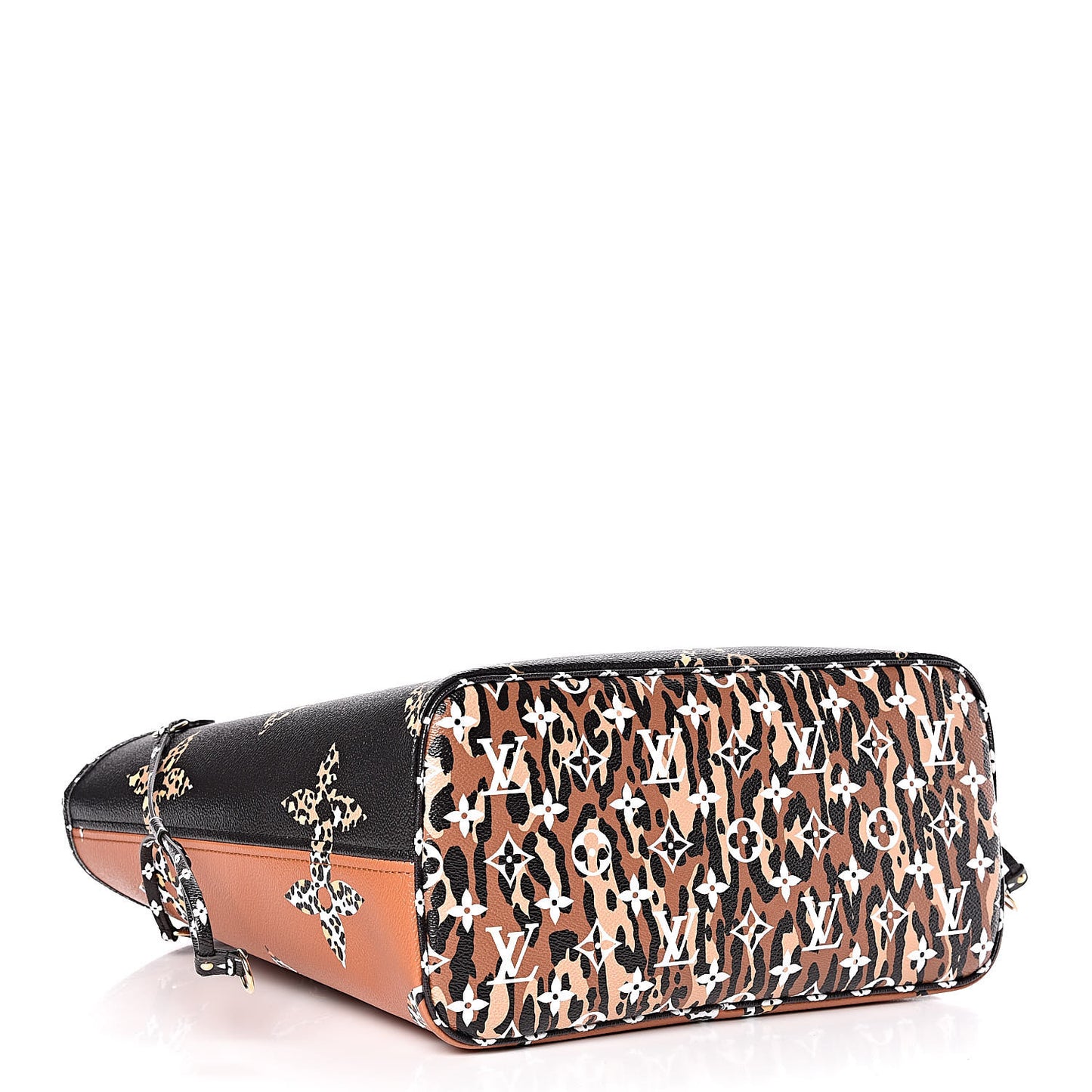 Monogram Giant Jungle Neverfull MM Black
