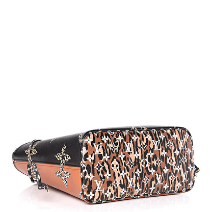 Louis Vuitton Monogram Giant Jungle Neverfull MM Black 5 of 12