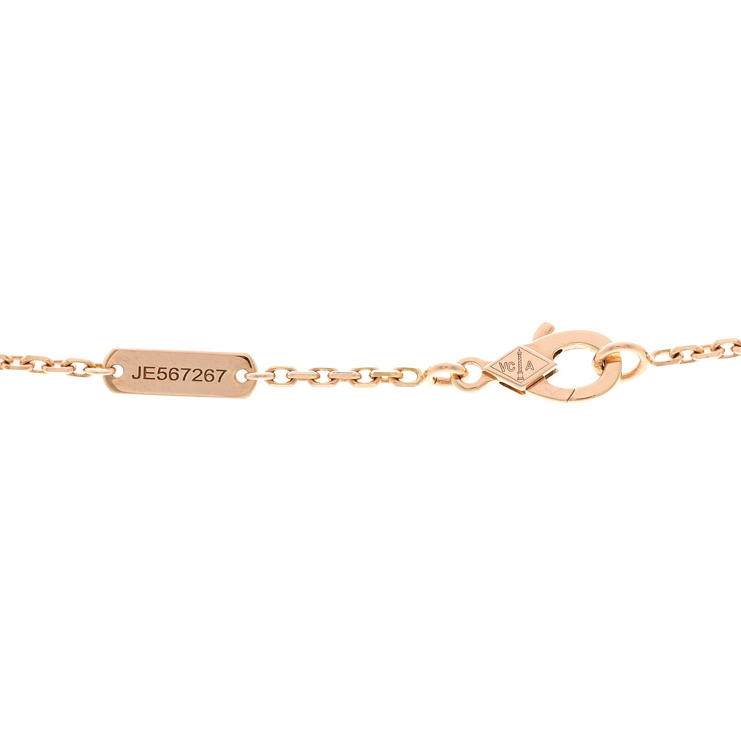 Van Cleef & Arpels 18K Rose Gold Diamond Mother of Pearl Two Butterfly Pendant Necklace 4 of 6