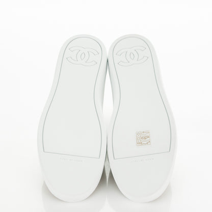 Chanel Fantasy Tweed Sneakers 39 Beige Gold 5 of 8