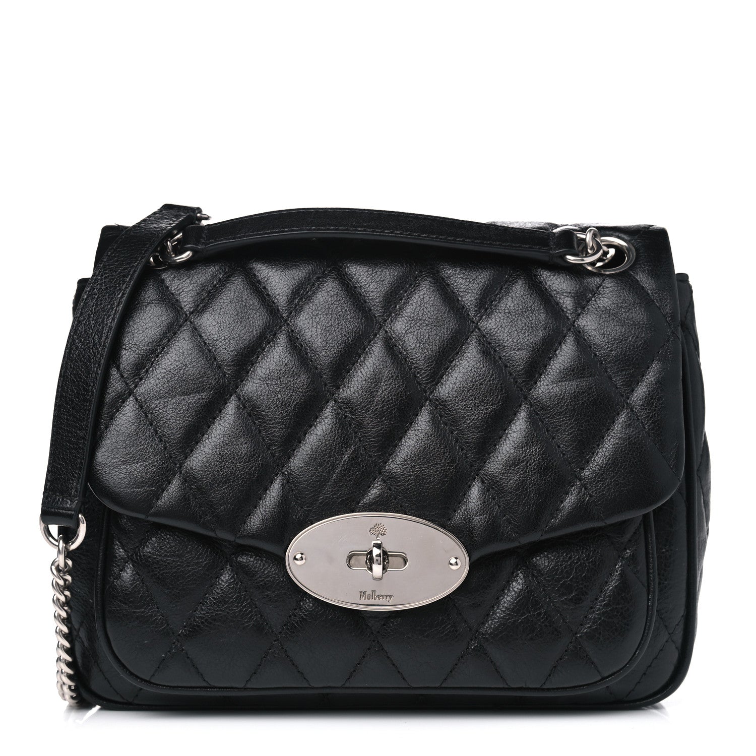 Mulberry Shiny Buffalo Quilted Small Shoulder Bag Black 1 of 5