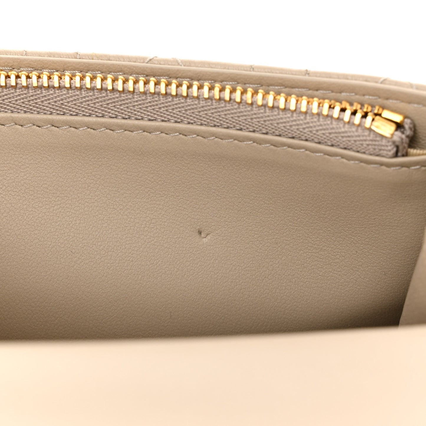 Supple Calfskin Caro Pouch with Chain Sand