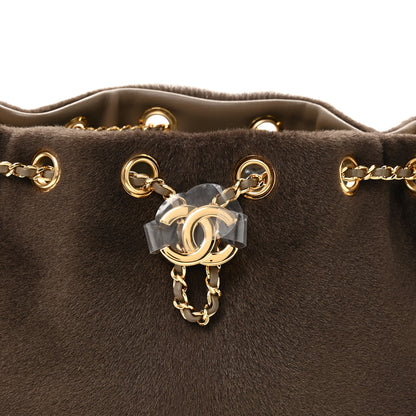 Chanel Pony Hair Mini Chanel 25 Handbag Dark Khaki 8 of 11