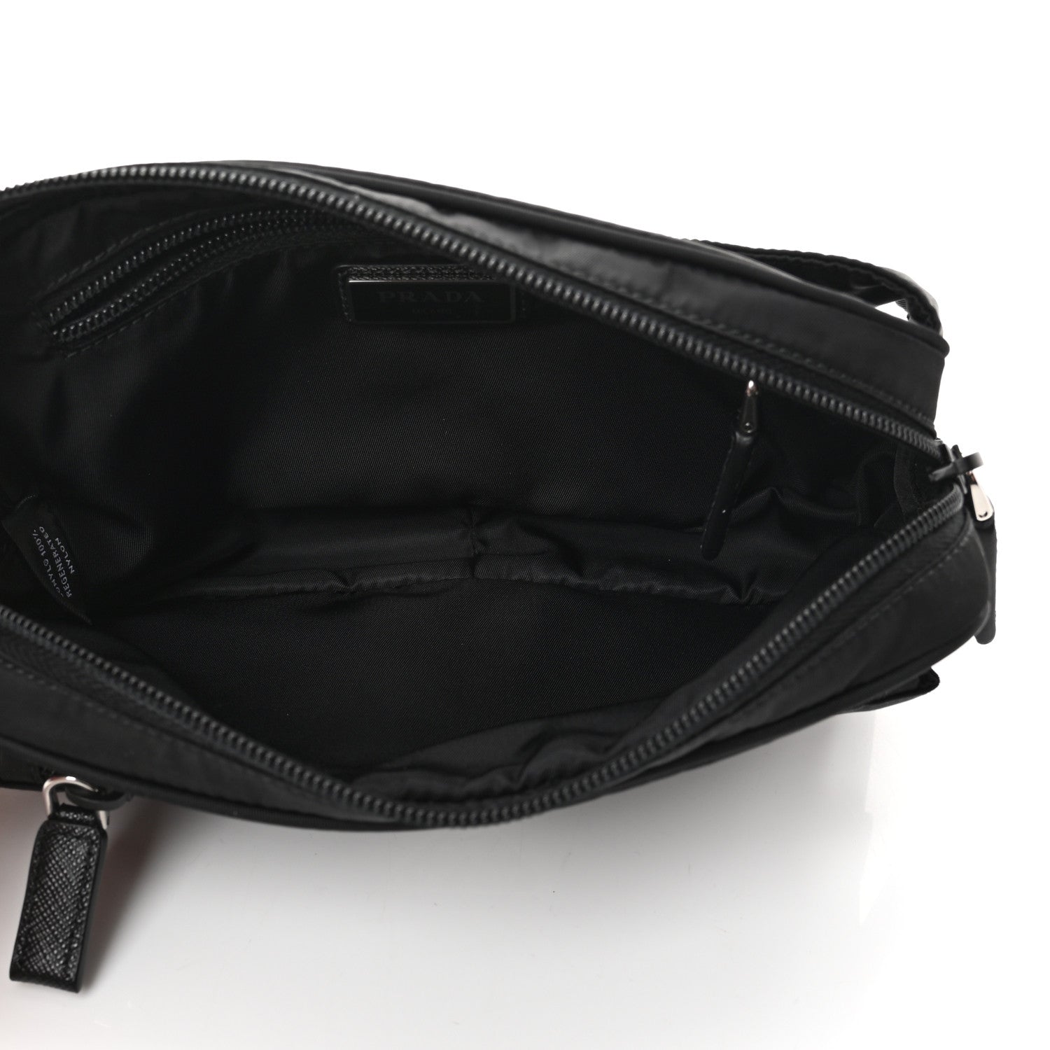 Prada Re-Nylon Saffiano Belt Bag Black 8 of 24