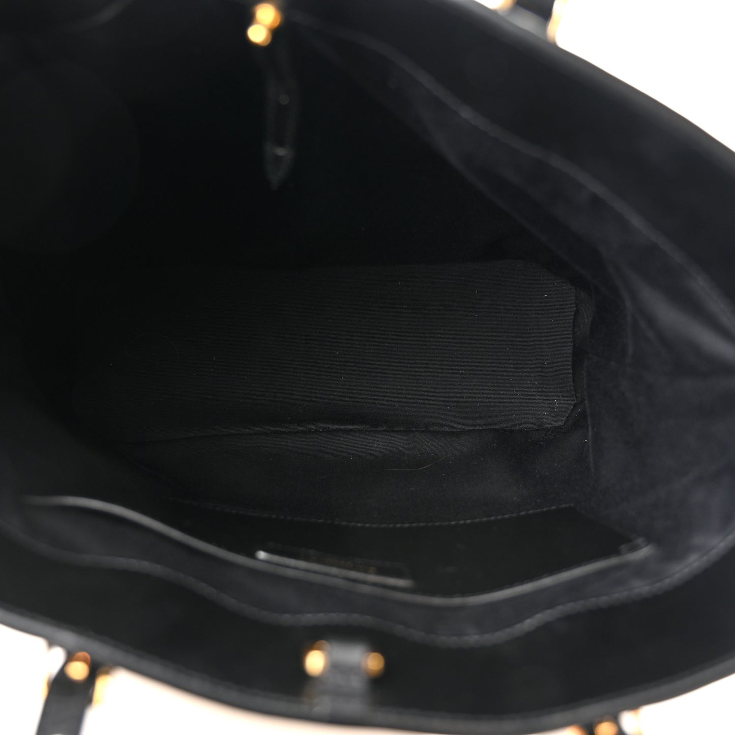 Calfskin Raffia Mini Shopper Tote Naturale Black