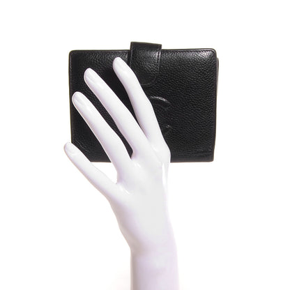 Chanel Caviar Timeless CC Compact French Wallet Black 9 of 9