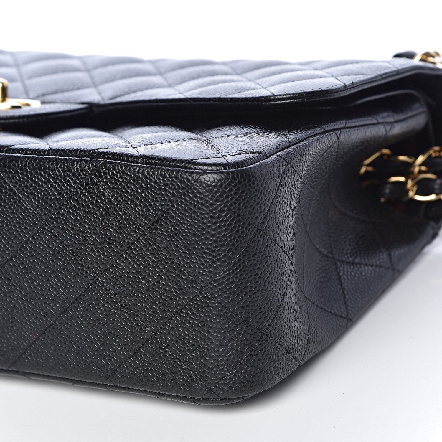 Chanel Caviar Quilted Jumbo Double Flap Black 10 of 14