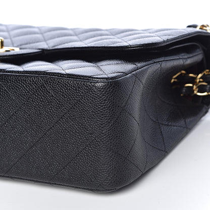 Chanel Caviar Quilted Jumbo Double Flap Black 10 of 14