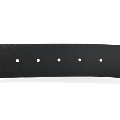 Louis Vuitton Suede Calfskin Mini Damier 40mm LV Initiales Belt 90 36 Carbone 5 of 8